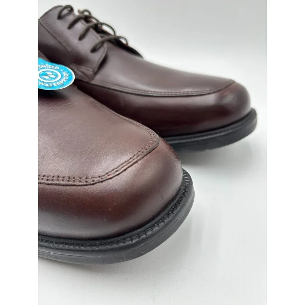 Rockport ESNTIAL DTL WP APRN V74294 Men's NEW Dress Shoe Brown US Size 12M